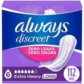 30772-10933 Always Discreet Adult Incontinence Pads For Women Extra Heavy Absorbency Long