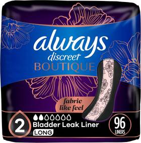 Always Discreet 705353710353 Boutique Adult Incontinence And Postpartum Liners For Women Size