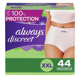 85778001 Always Discreet Incontinence And Postpartum Underwear For Women Xxl