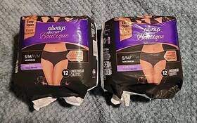 Sm12 Always Discreet 23 Ct Boutique Incontinence Underwear Maximum Protection S/m