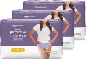 Amazon Basics 195515007795 Disposable Underwear Max Absorbency Womens - Small 72 Count Amazon Basics 195515007795 Disposable Underwear Max Absorbency Womens - Small 72 Count
