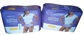 Amazon Basics 195515007798 Womens Protective Underwear M Medium 20 Ct Set Of 2