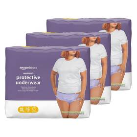 Amazon Basics 195515008877 Womens Protective Underwear Incontinence And Postpartum Maximum