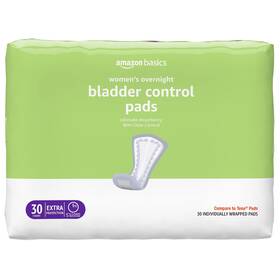 Amazon Basics 195515013802 Womens Incontinence Pads Bladder Control And Postpartum Overnight