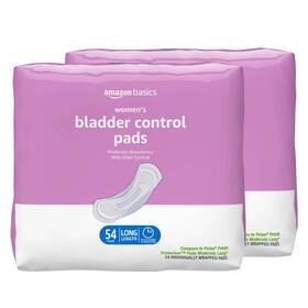 Amazon Basics 195515024129 Incontinence Pads For Women Long Bladder Control Postpartum Moderate Absor