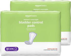 Amazon Basics 313035890820 Incontinence Pads For Women Bladder Control Postpartum Overnigh