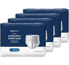 Amazon Basics 711181985962 4 Packs Incontinence Underwear Men/women Overnight Absorbency New