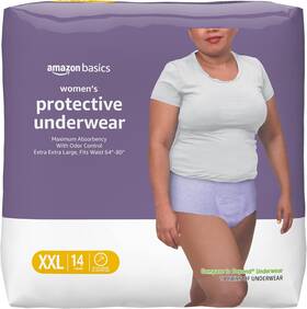 Amazon Basics 726084270466 Womens Protective Underwear Incontinence And Postpartum Maximum Absorbency Ex