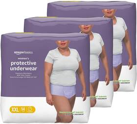 88808 Amazon Basics Incontinence And Postpartum Underwear For Women Maximum Absorbency Size Large