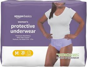 Amazon Basics Ab-20m-lav Postpartum Incontinence Underwear Medium 20 Count Lavender