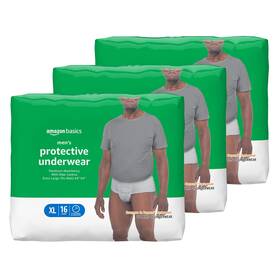 Amazon.com Services Llc 195515008914 48 Count Basics Incontinence Underwear For Men X-large Maximum Absorbency