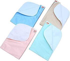 Amu Solutions 426931187505 4 Pack 100% Cotton Washable Bed Pads/reusable Incontinence Underpads 18x24 -