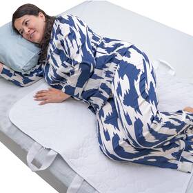 Amu Solutions 426931192516 Positioning Bed Pad With Handles 100% Cotton Top 4-handle Incontinence