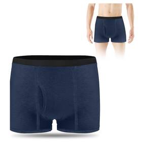 K1-nbxl-2401 Aoowu Washable Incontinence Underwear For Men Leak Proof Cotton Boxer Brief Reusabl