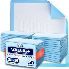 Aos Brands 313106656638 Chucks Pads Disposable 30x36 Underpads 50-pack Incontinence Chux Absorben