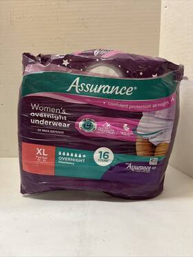 10008751 Assurance Underwear Xl Overnight 16 Count