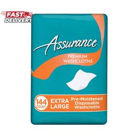 Assurance 445003829877 Premium Xl Disposable Washcloths 144 Ct