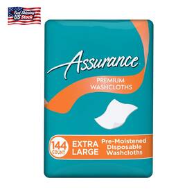 Assurance 711181904260 Premium Xl Disposable Washcloths 144 Ct