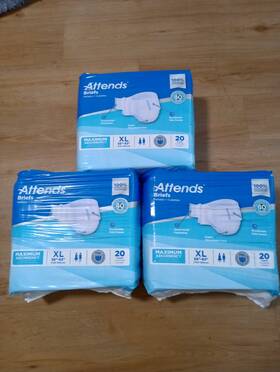 Attends 086679377339 Disposable Underwear X-large Maximum Absorbency 60 Ct
