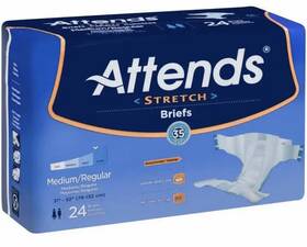 Attends 700191920506 Dermadry Stretch Medium/regular 32ftft - 54ftft Bag Of 24