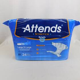 94281324 Attends Stretch Briefs 24-pack Heavy Absorbency Incontinence Brief L/xl #c158