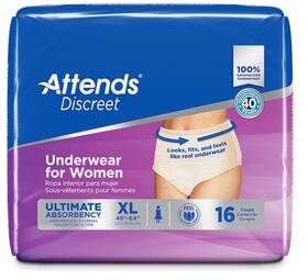 Aduf20 Attends Disposable Underwear Female Xl 80 Ct. 5 Packs Of 16