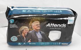 Ali-uw30 Attends Disposable Overnight Underwear Size Large 44 Inch -58 16 Pack