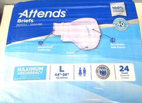 Dda30 Attends Womans Adult Incontinence Brief L Heavy Absorbency 24 Count