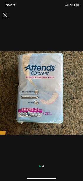Attends Healthcare Products 445009467455 Discreet Bladder Control Pads 20ct 4 Packages