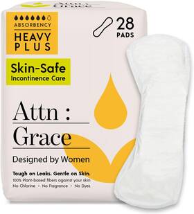 Attn Grace 445030654664 Heavy Plus Incontinence Pads For Women 28-pack - High Absorbency B