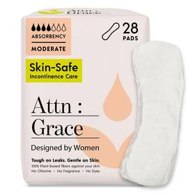 Attn Grace 860003130414 Moderate Incontinence Pads For Women 28-pack - Discreet High Absor