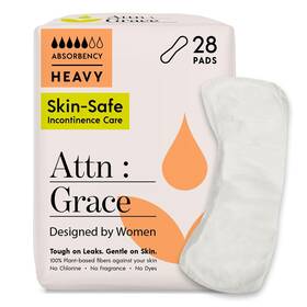 Attn Grace 860003130438 Heavy Incontinence Pads For Women 28-pack - High Absorbency Protec