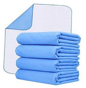 Avalon Textile 313108453440 Incontinence Bed Pads Pack Of 4 Washable Pee For 34x36 Inches - Pk