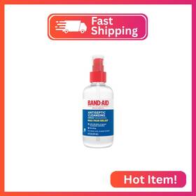 00381372020255 Band-aid Brand Pain Relieving Antiseptic Cleansing Spray Pramoxine Hcl 8 Fl. O