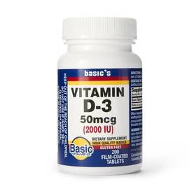 Basics 307610168404 Basic S Vitamin D3 Dietary Supplement 2000 Iu