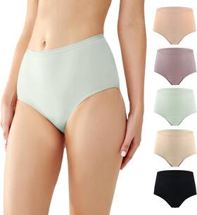 Woin-cohw-o5-m Battewa Womens Leak Proof Incontinence Underwear 5-pack Reusable Medium