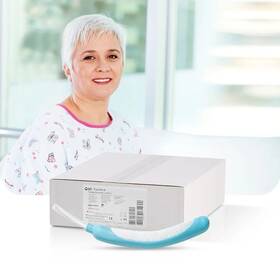 Pwf030e Bd Female Ext. Cath. Blue/white Silicone Disposable Case Of 30