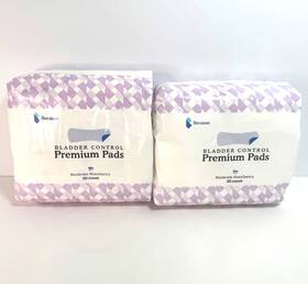 092025 Because Bladder Control Premium Pads Moderate Absorbency 20 Count - 2 Pkgs