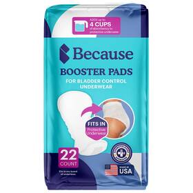 Because 147500000438 Premium Incontinence Booster Pads For Men And Women Adds Extra Absorbency To