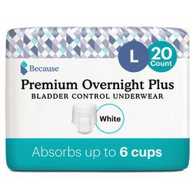 Because 810005862158 Overnight Absorbency Pull Ups - Adult Disposable Incontinence Underwear Extr