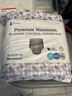 Because 810005862257 Premium Maximum Plus Pull Up Underwear For Women Absorbent Bladder Protection #8