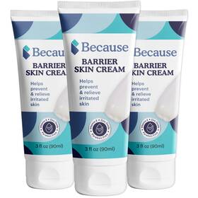 Because 810005863650 Barrier Cream - Zinc Oxide And Vitamin E Fortified Protects Against Irritatio