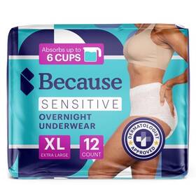 Because 810005864312 Adult Incontinence Underwear For Sensitive Skin - Women Premium Overnight D