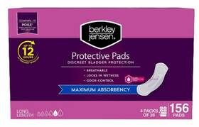 Berkley Jensen 888670194713 Incontinence And Postpartum Bladder Control Pads 156 Count - New