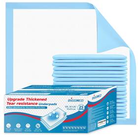 Biggmed 759224346042 Tear-resistant Chucks Pads Disposable 36 Inch X 25-pack Incontinence Bed Pa