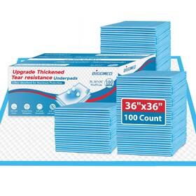 Biggmed 763508600768 100 Count Bed Pads Disposable 36 Inch X Tear-resistant Underpads Super Absorb