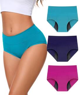 Bobelle Wear 783712189712 Incontinence Underwear For Women 100ml Period High Waisted Leakproof Washabl