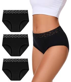 Bobelle Wear 783712189743 Incontinence Underwear For Women 100ml Leakproof Washable Lace