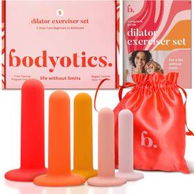 Bodyotics 810103870673 Silicone Pelvic Floor Muscle Dilator Exerciser Trainer Set Of 5 - Release Lim