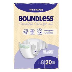 Cr8001 Boundless Youth Incontinence Brief 8 Heavy Absorbency 80 Ct